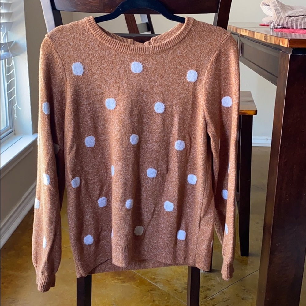 Lucky brand polka dot sweater